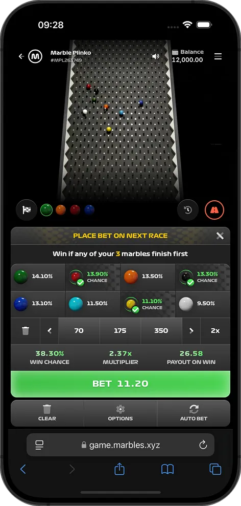 Plinko on mobile